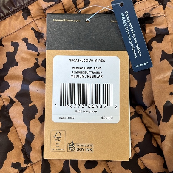 The North Face Circaloft Pant in Almond Butter Graphic Dye Print Size M NWT - Picture 8 of 15